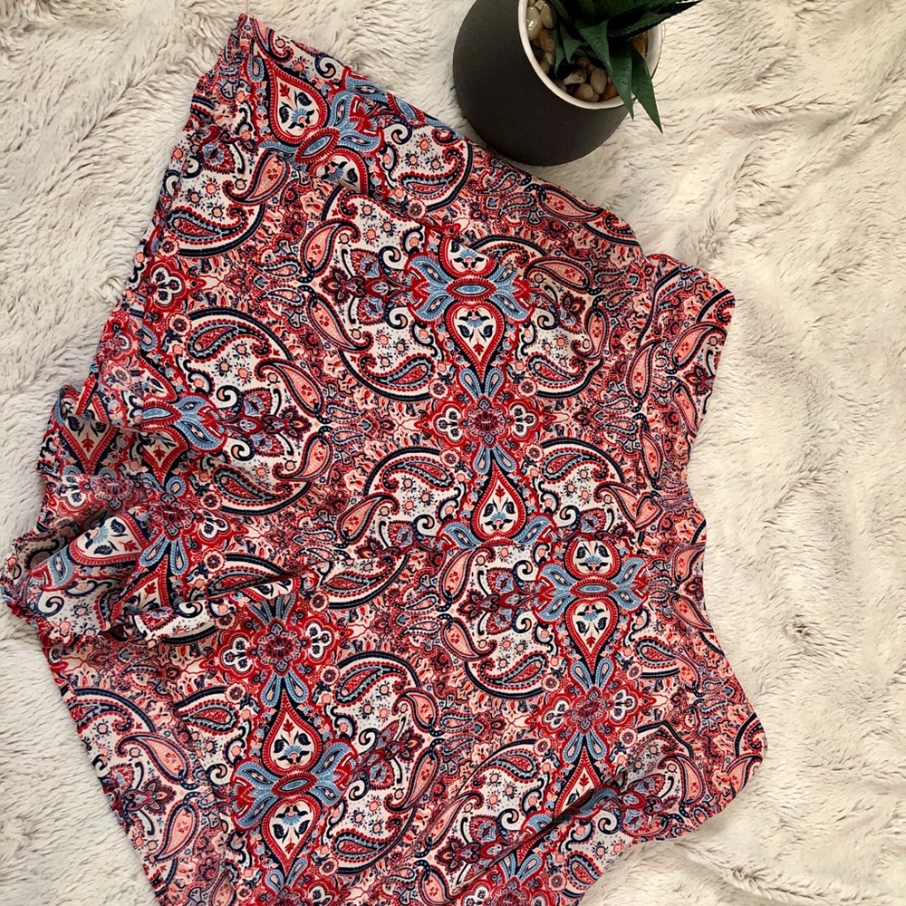 Patterned High-waisted Shorts —BIG SALE—